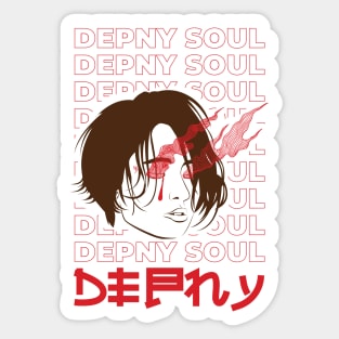 Depny Soul Japanese T-Shirt Design Sticker